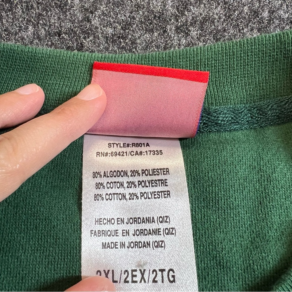 Vintage Green Bay Packers Reebok Script Logo Sweatshirt 2XL - Picture 4 of 6